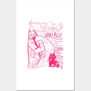 Ubu Roi - magenta Posters and Art